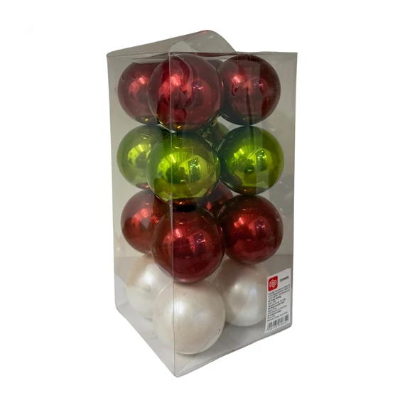 Gömb dobozban műanyag 6cm  DD69680