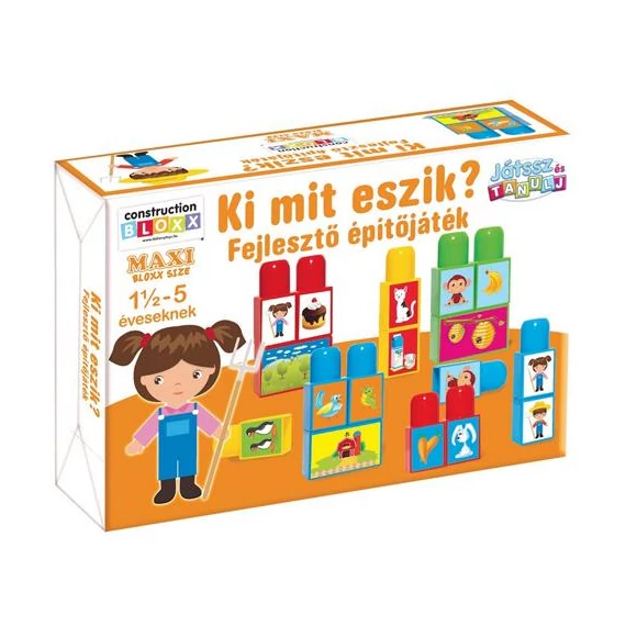 Ki mit eszik? fejlesztő  építőjáték   d389
