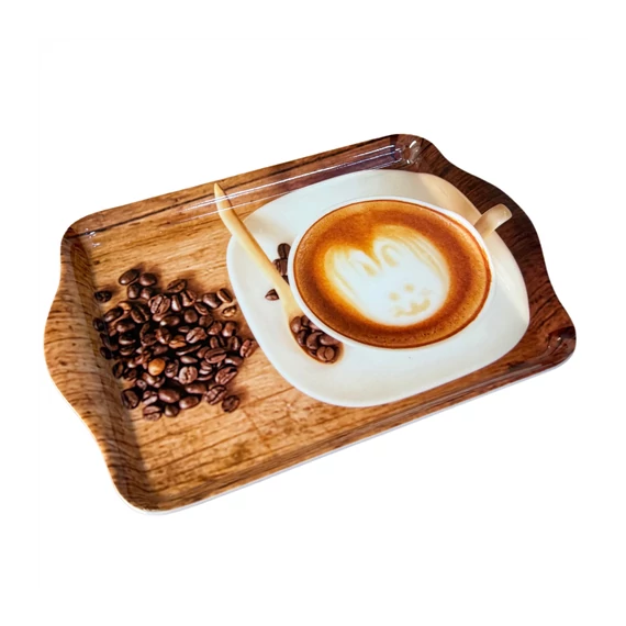 Tálca műanyag Coffe  21x14x2cm  M40023