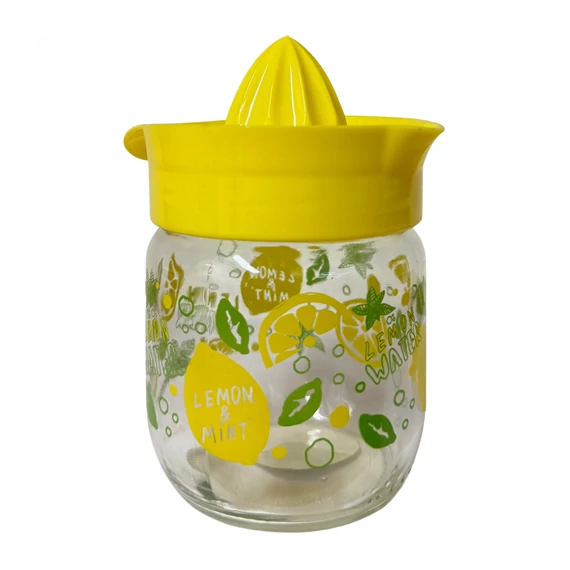Citromfacsaró üveg 425ml mintás  C170
