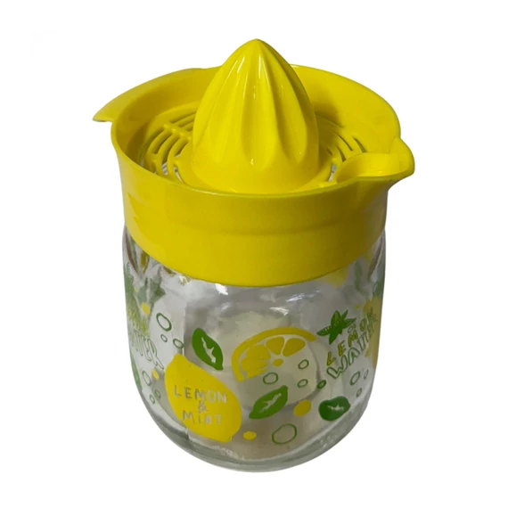 Citromfacsaró üveg 425ml mintás  C170
