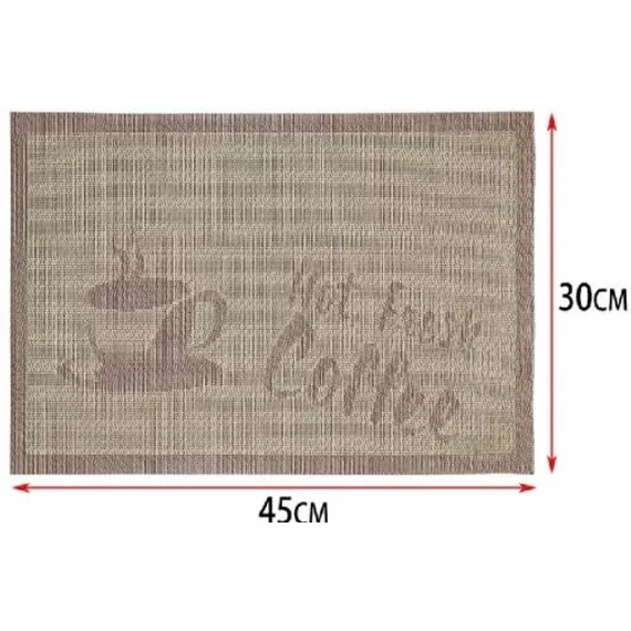 Tányéralátét 45x30cm PVC  CN82375
