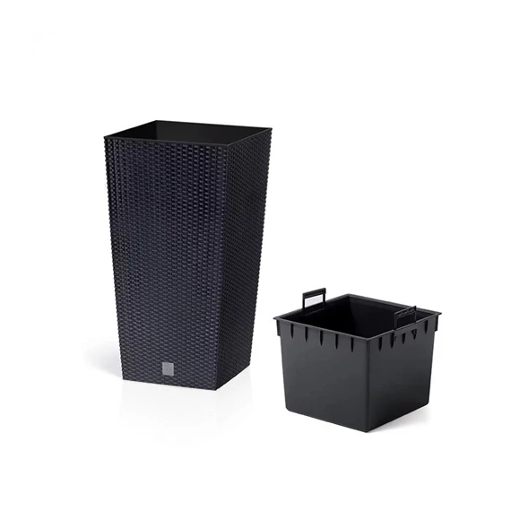 Virágcserép 325 rato square antracit DRTS325-S433