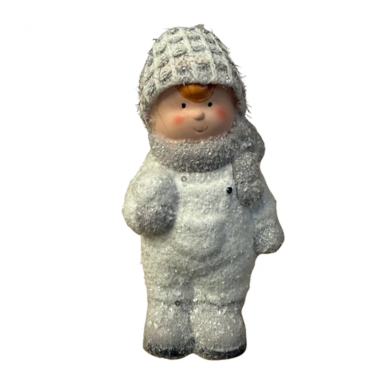 Gyerek fiú,lány csillaggal glitteres kerámia 8x6,5x16cm  DD65554