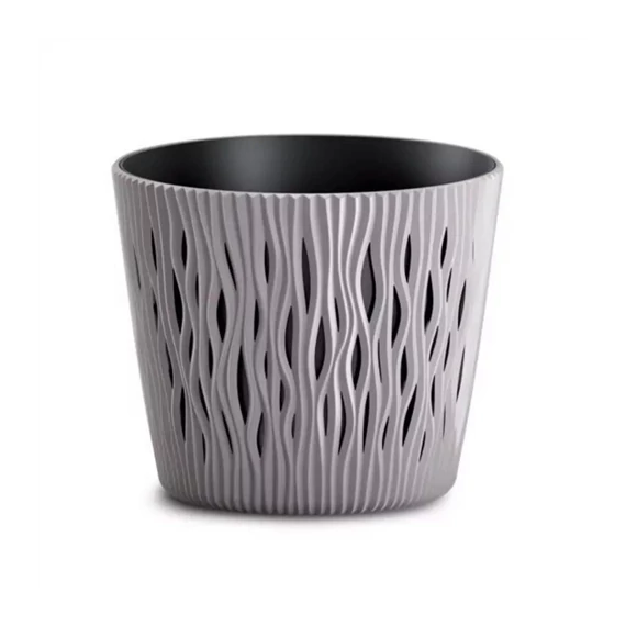 Virágcserép 260 sandy round mokka  DSR260-7529U