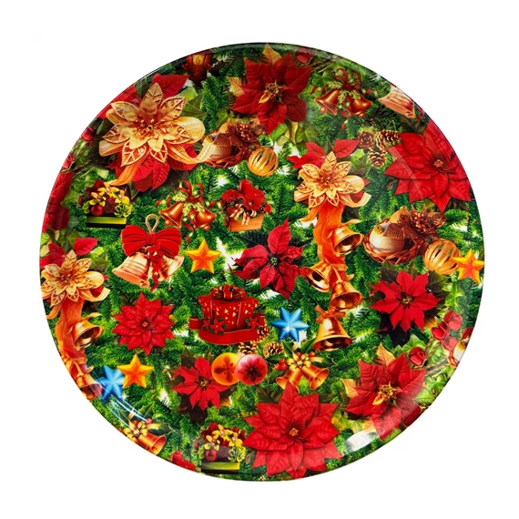 Karácsonyi műanyag tálca