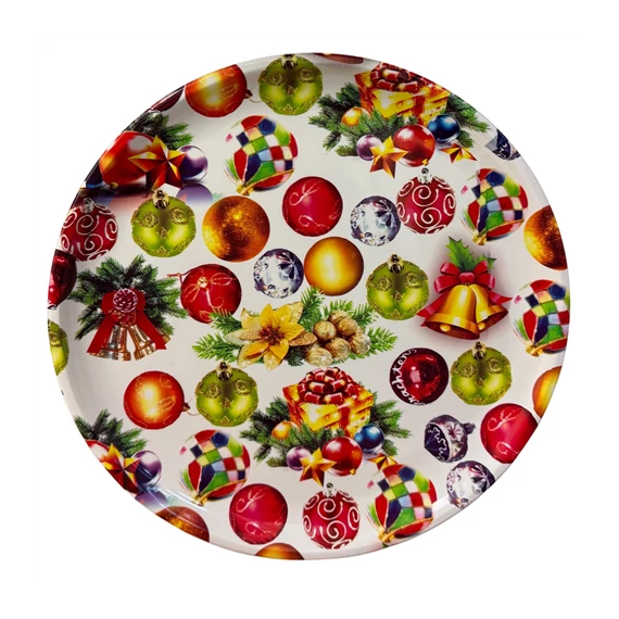 Karácsonyi műanyag tálca