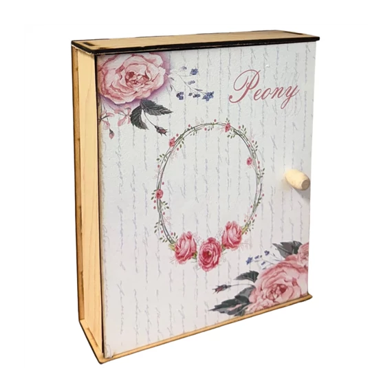 Fa kulcsos szekrény  