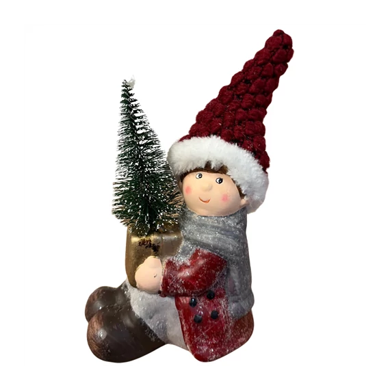 Gyerek fiú,lány led-es kerámia 12,5x10x18cm  DD59905