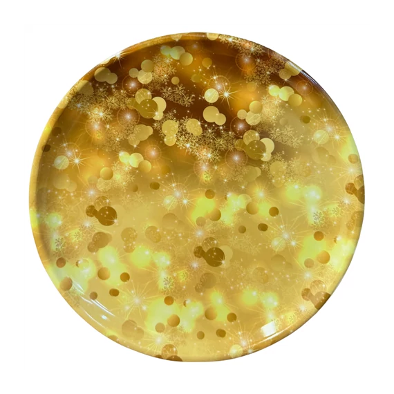 Karácsonyi műanyag tálca kerek