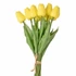 Real touch tulipán köteg, 10 szálas, 32cm magas - Citromsárga  AF172-05