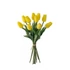 Real touch tulipán köteg, 10 szálas, 32cm magas - Citromsárga  AF172-05