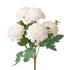 Selyemvirág csokor, 5 ágú, 29cm magas - Fehér   LD007-01