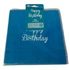 Szalvéta kék 33cm 10db-os birthday  CN50694