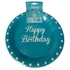 Tányér papír kék 18cm 8db-os birthday  CN50691